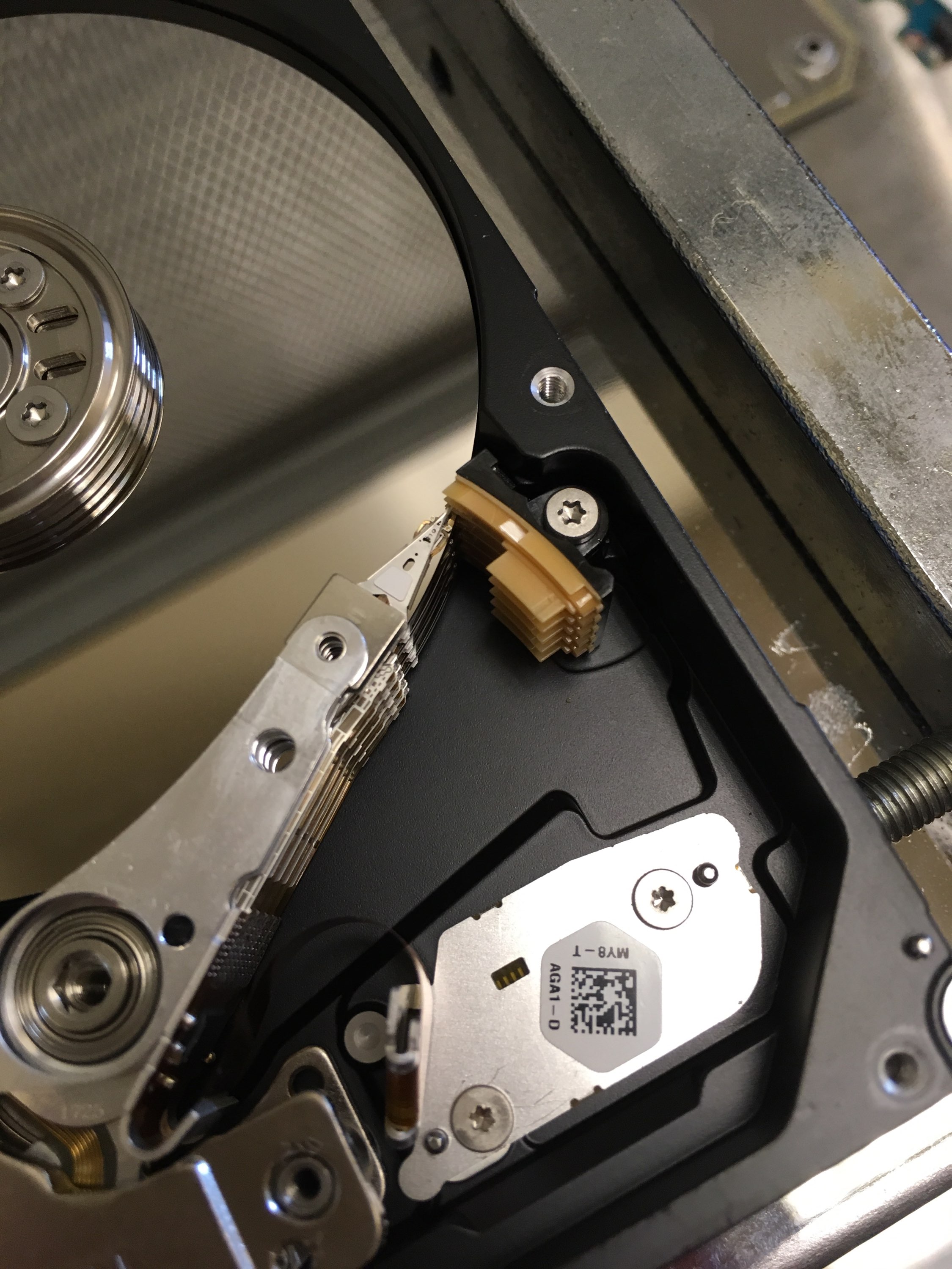 Successful Removal of Heads Stuck to the Platter